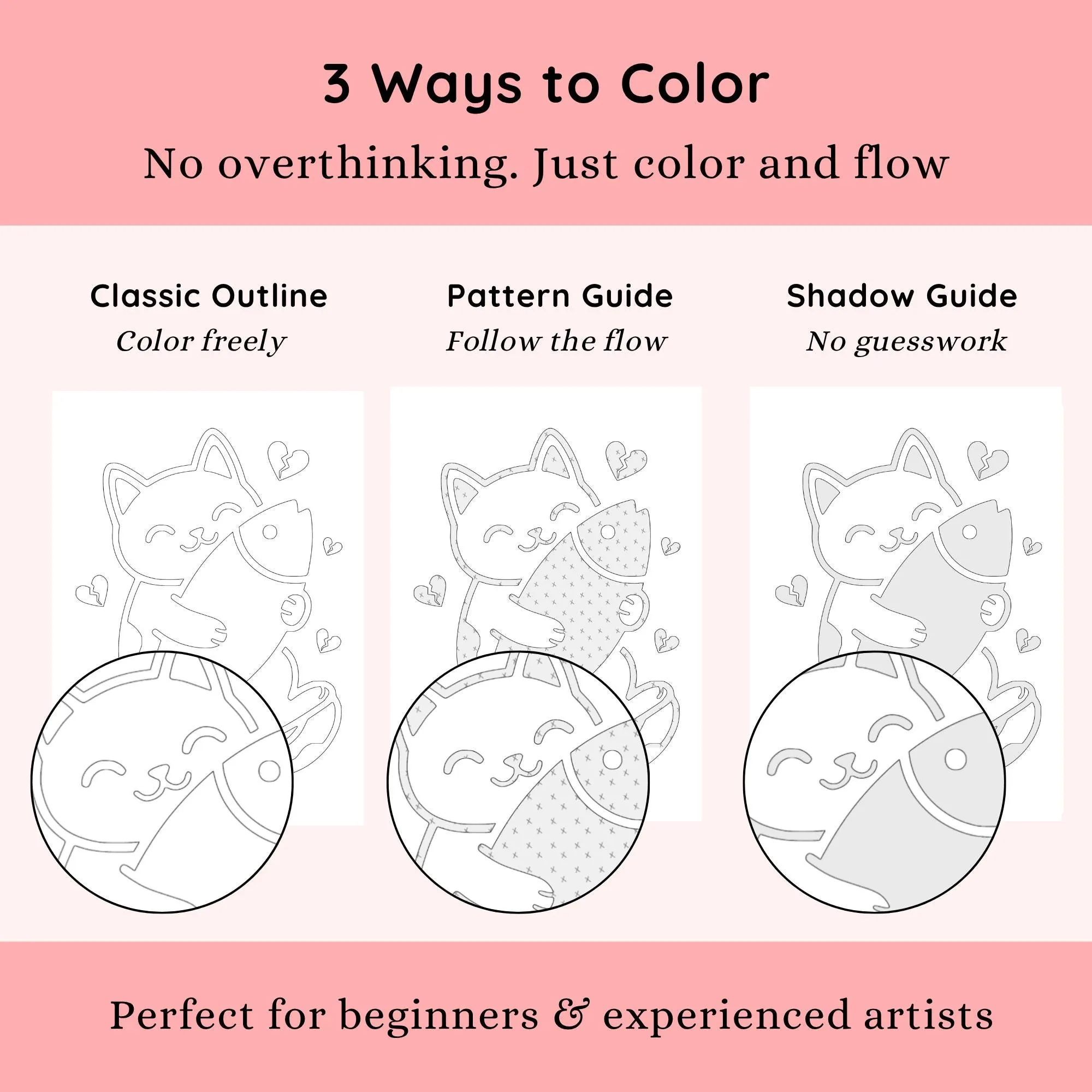 Sassy Anti Valentine Monochrome Coloring Book, One Color Adult Printable PDF PNG (25 Designs)