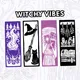 Mindful Monochrome Coloring Bookmarks, One Color Adult Stress Relief Pages Printable PDF PNG (40 Designs)