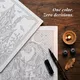 GRIMLORE Halloween Monochrome Coloring Book, Classic Horror, Gothic Adult Coloring Pages, One Color Printable PDF PNG (60+ Designs)