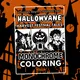 Hallowvane Monochrome Coloring Book, Harvest Festival Tales & A Nostalgic Return to Halloween Town, Printable PDF PNG (50 Designs)