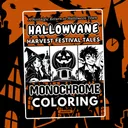 Hallowvane: Harvest Festival Tales Monochrome Coloring Pages