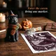 Midnight Coven Monochrome Coloring Book, Witchy Cats, Halloween Gothic, Stress Relief One Color PDF PNG (50+ Designs)