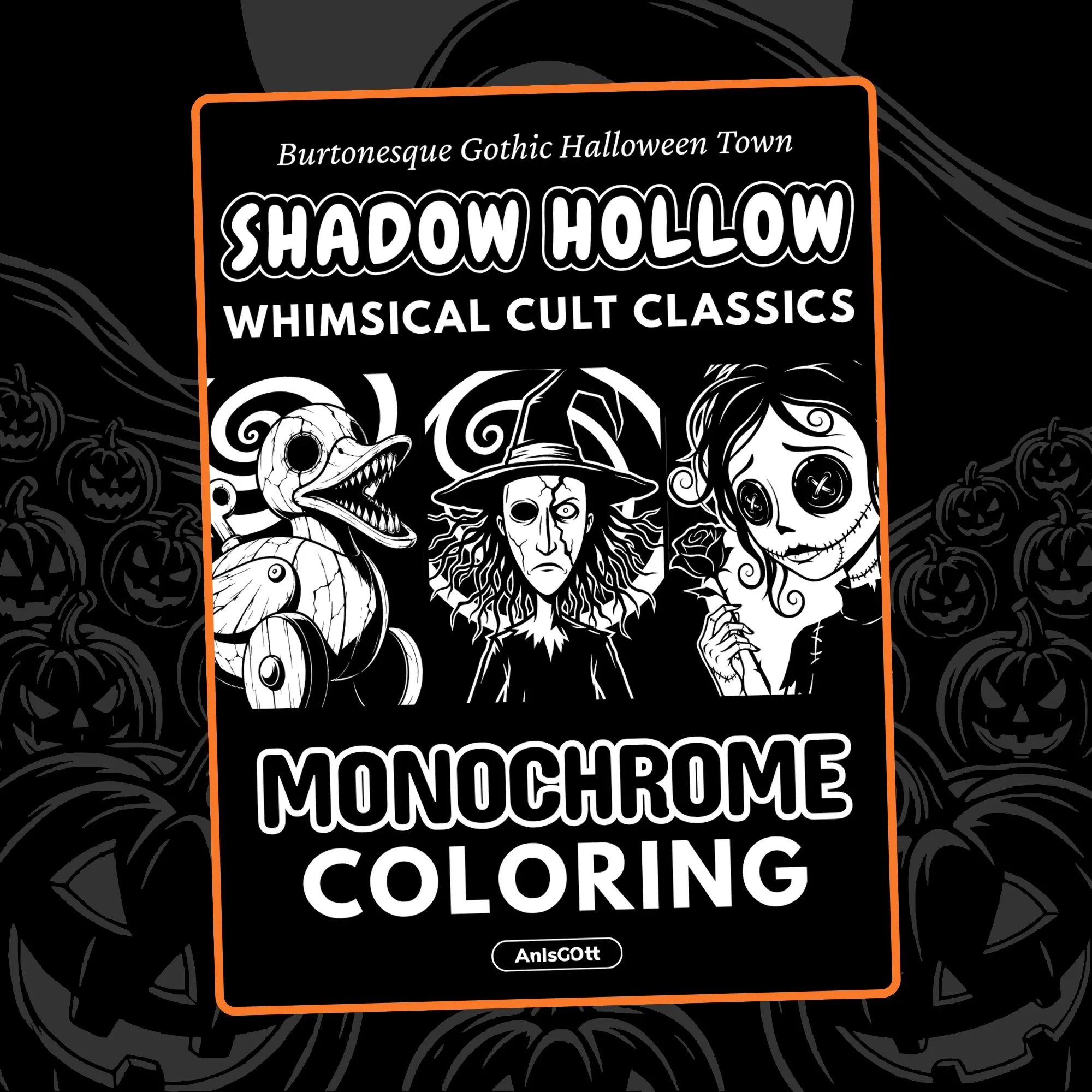 AnIsGOtt Shadow Hollow Monochrome - Cover Preview - Monochrome Coloring