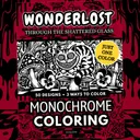Wonderlost: Dark Alice-Inspired Gothic Fantasy Monochrome Coloring Pages