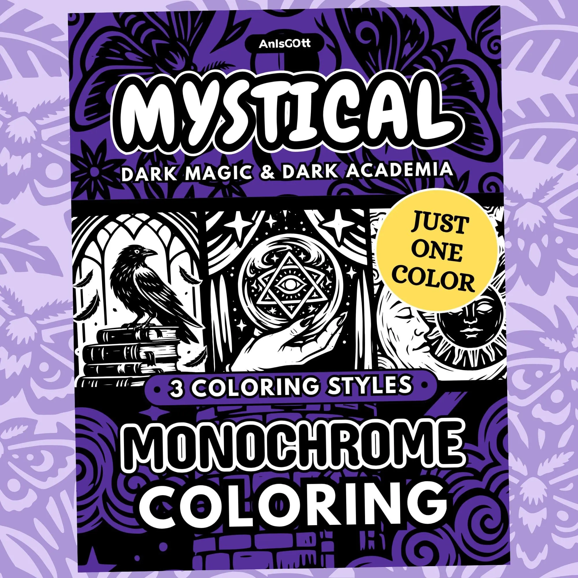 AnIsGOtt Mystical Monochrome - Cover Preview - Mystical Monochrome release stress monochrome coloring
