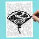 Wabi Sabi Monochrome Coloring Book, Japanese Zen Ink Art, Suiboku-ga One Color Stress Relief Printable PDF PNG (25 Designs)
