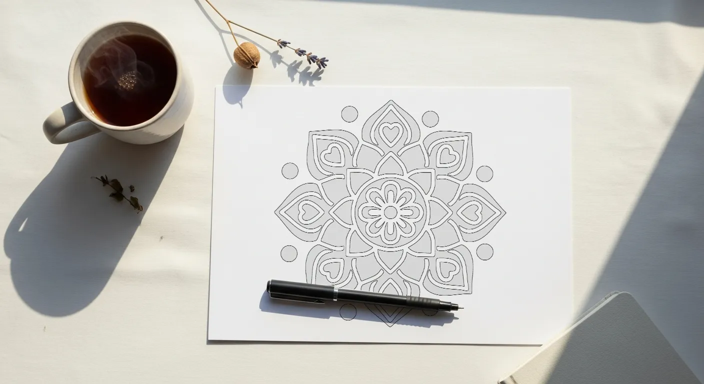 One blank page, one pen, one cup of tea. That's the only decision you need to make.