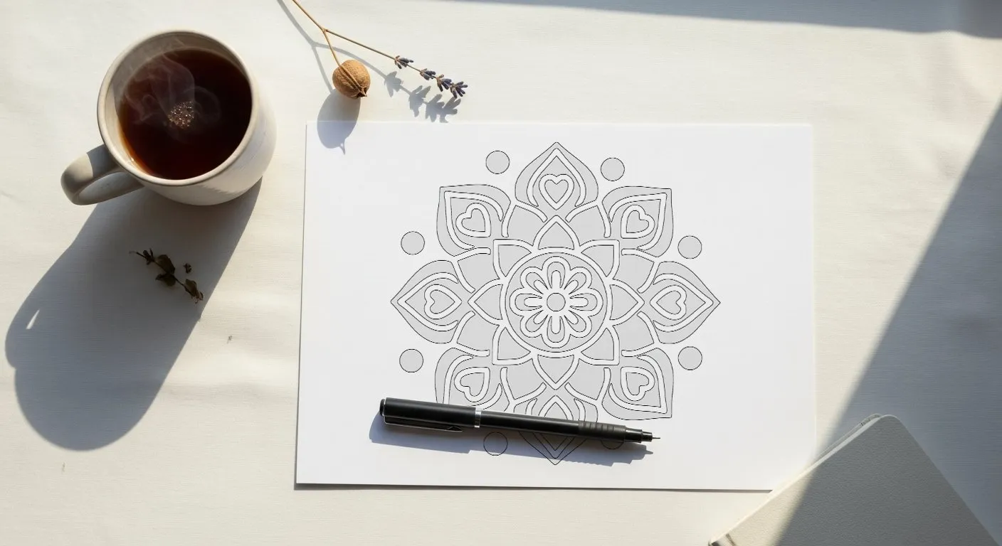 One blank page, one pen, one cup of tea. That's the only decision you need to make.