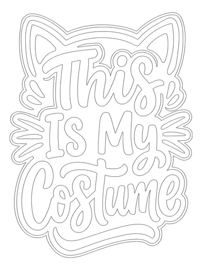 Classic Outline monochrome coloring style