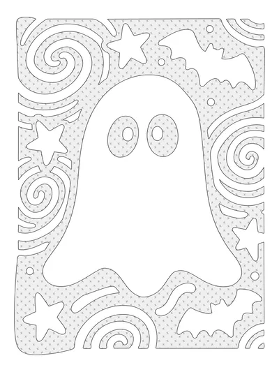 Pattern Guide monochrome coloring style