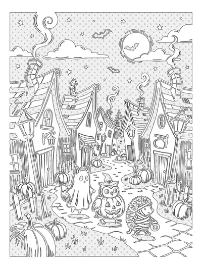 Pattern Guide monochrome coloring style