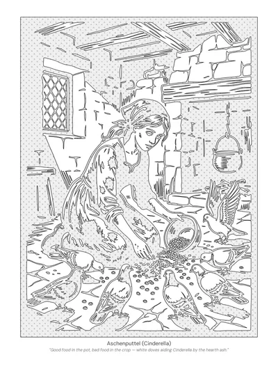 Pattern Guide monochrome coloring style