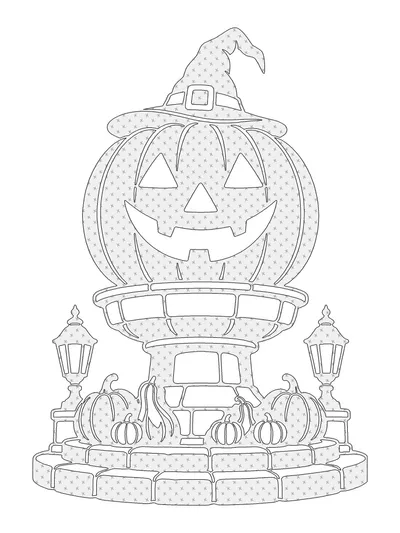 Pattern Guide monochrome coloring style