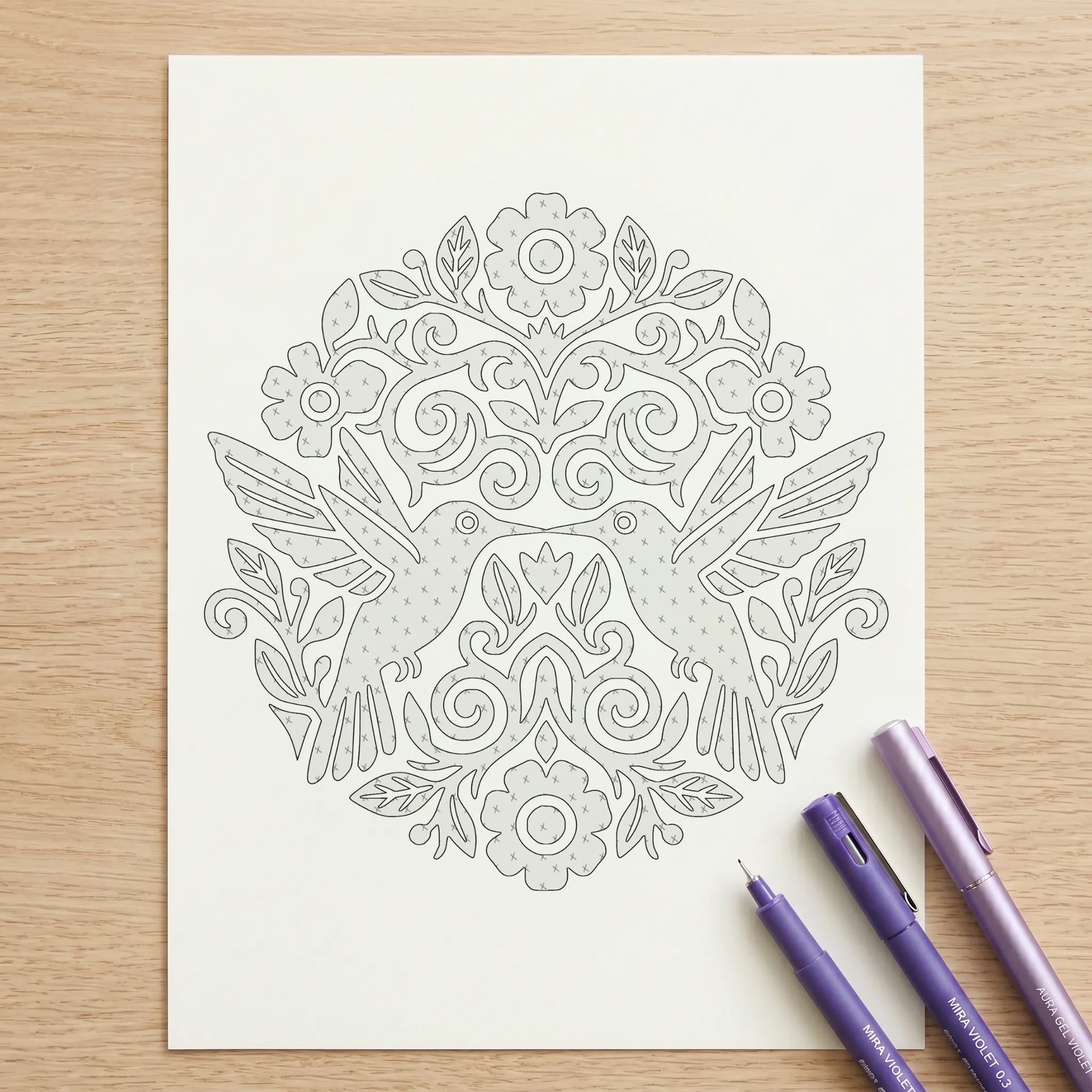 Fineliners technique