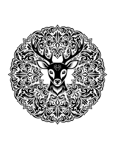 Animal Mandala Monochrome página 5