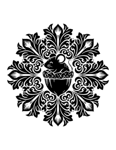 Animal Mandala Monochrome página 12