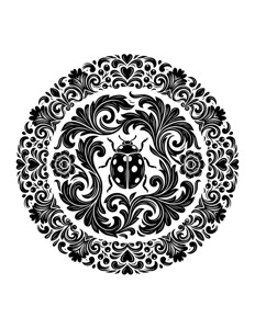 Animal Mandala Monochrome página 17