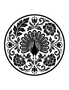 Animal Mandala Monochrome página 18