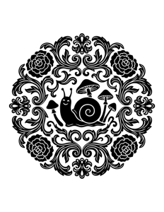 Animal Mandala Monochrome página 19