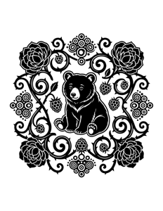Animal Mandala Monochrome página 26