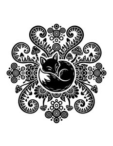 Animal Mandala Monochrome página 27