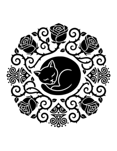 Animal Mandala Monochrome página 32