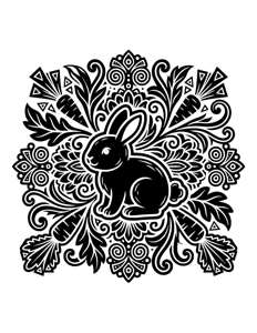 Animal Mandala Monochrome página 33