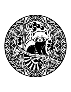 Animal Mandala Monochrome página 45