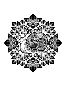 Animal Mandala Monochrome página 46