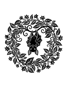 Animal Mandala Monochrome página 48