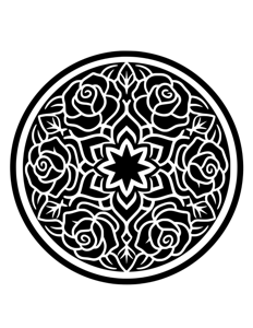 Mandala Monochrome página 1