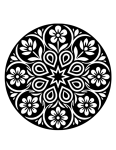 Mandala Monochrome página 5