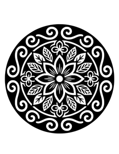 Mandala Monochrome página 7