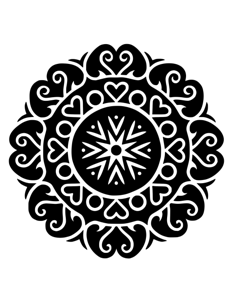 Mandala Monochrome página 9