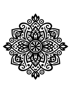 Mandala Monochrome página 10