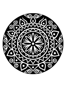 Mandala Monochrome página 12