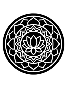 Mandala Monochrome página 21