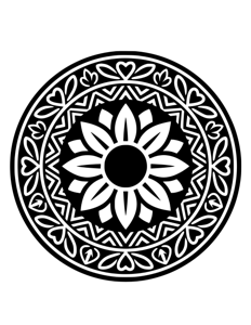 Mandala Monochrome página 25