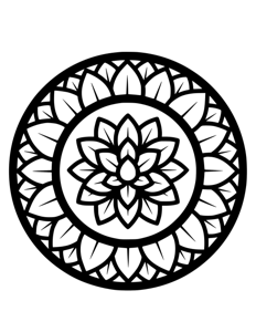 Mandala Monochrome página 26