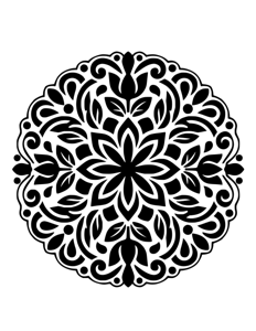 Mandala Monochrome página 36