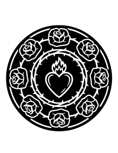 Mandala Monochrome página 38