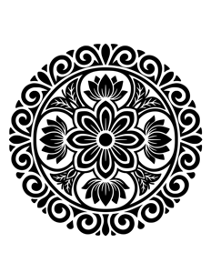 Mandala Monochrome página 40