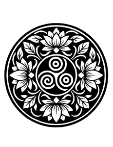 Mandala Monochrome página 42