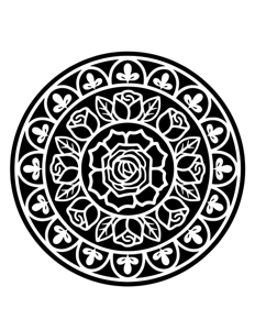 Mandala Monochrome página 47