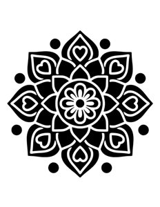 Mandala Monochrome página 48